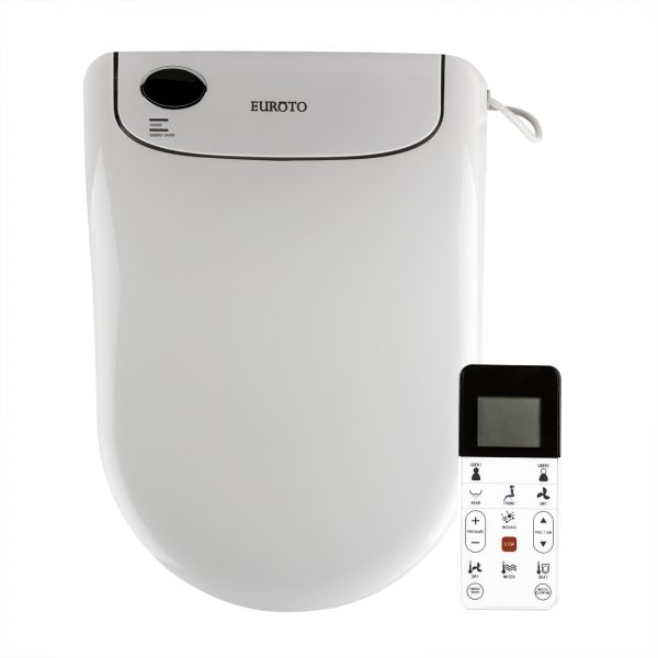Euroto Smart Toilet Bidet Luxe Elongated, Unlimited Warm Water, Toilet Seats Adjustable Heated Seat, Dual Memory, Water Dual Nozzle Feminine Wash, Wireless Remote Control, Nightlight, 2020 Model - Image 2