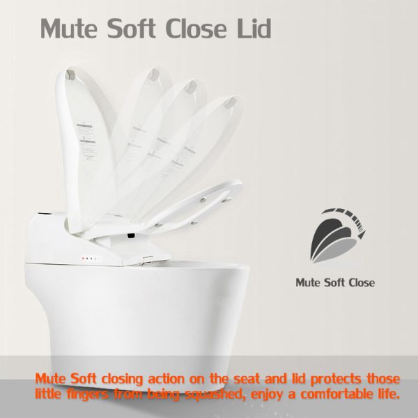 Euroto One-Piece Dual Flush Toilet with Integrated Bidet, Integrated Bidet and Toilet EUT3828 - Image 4